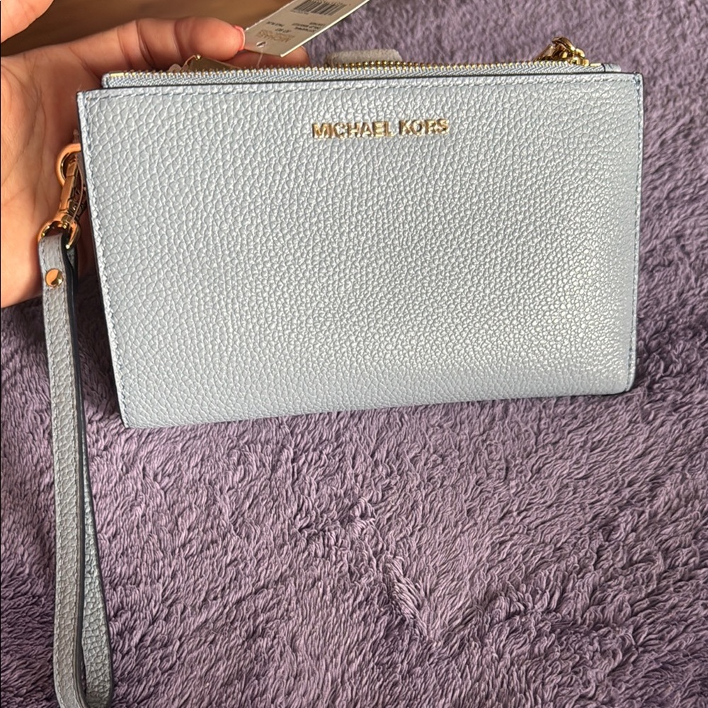 Michael Kors Pebbled Leather Wristlet